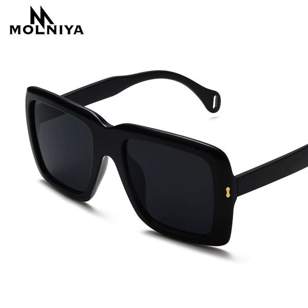 

ретро квадратные солнцезащитные очки 2019 мода высокого качества женщин конструктора тавро года сбор виноград женская дама солнцезащитных оч, White;black