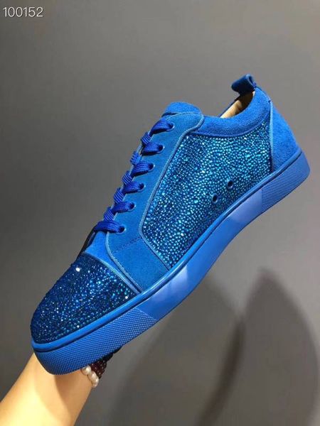 

2019new arrival fashion casual shoes luxury design genuine leather solid flat rivetsneaker size:man38~47woman35-40, Black