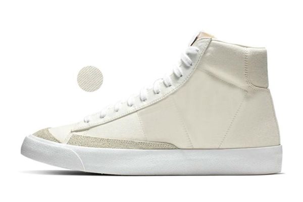 

2019 blazer mid 77 shoes lucid green sail white chicago and toronto canvas pacific blue habanero red shoes size 36-44 l14, Black