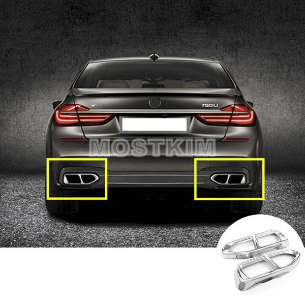 

rear exhaust muffler tail pipe cover for bmw 7 series m sport g11 g12 2016-2019