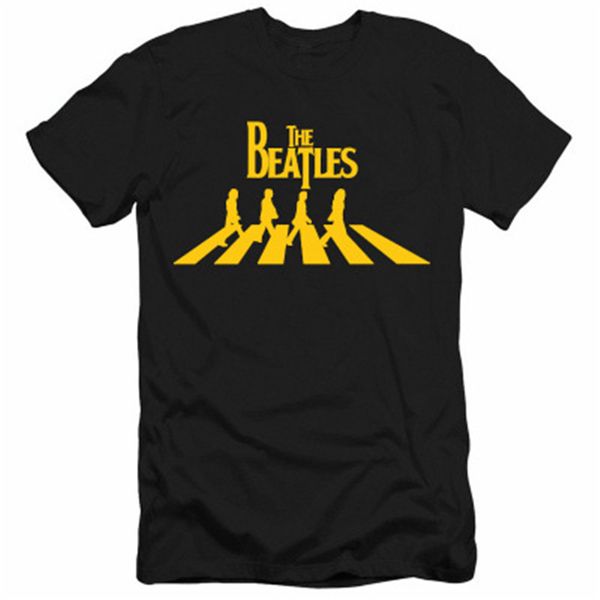 

designer summer tshirt the beatles printed mens tshirt new fashion tide mens t-shirt short sleeve stylish casual cotton t-shirt, White;black