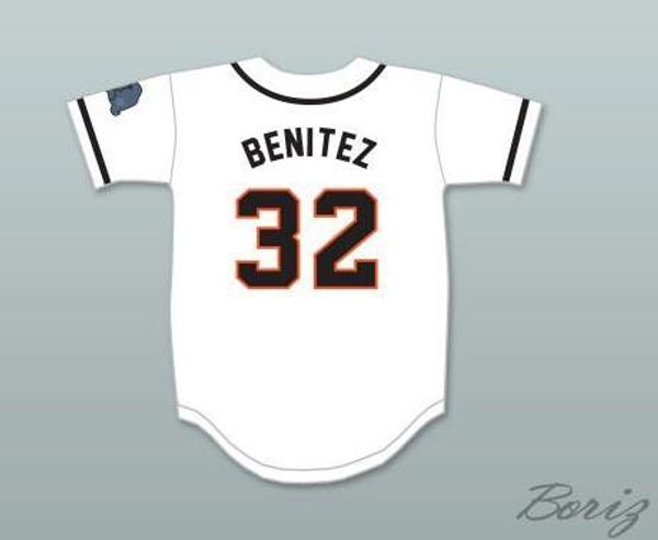 

wholesale mens raffy benitez 32 white baseball jersey with patch black grey white stitched jerseys ing, Blue;black