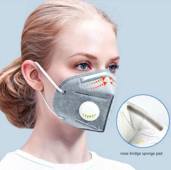 

150pcs folding kn95 activated carbon mask pm2.5 n95 respirator protect mouth face mask dustproof protective anti-bacterial mascherine ffp2
