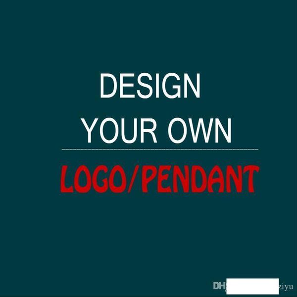 

quanlity design your own logo own logo pendant custom pendant 2 colors for gift drop shipping, Silver