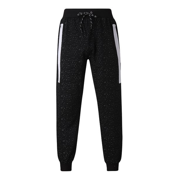 

2019 selling products men's long casual sport pants slim fit plaid trousers running joggers sweatpants autumn winter, Black