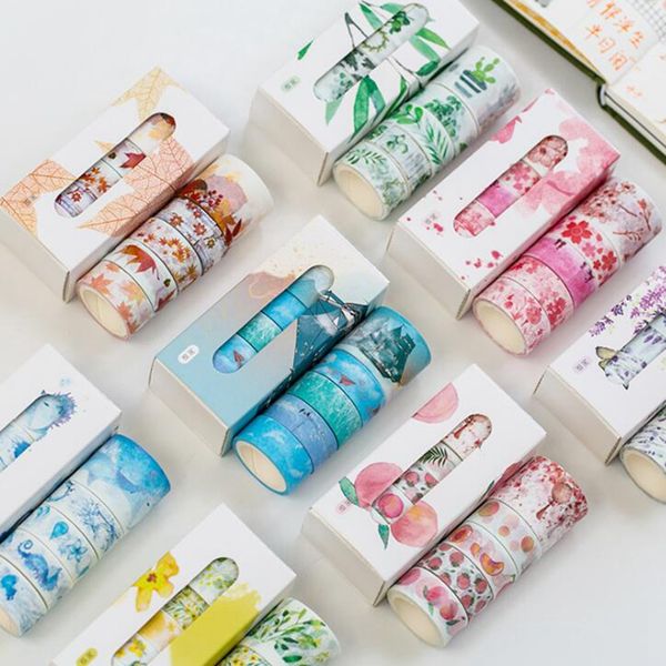 

beautiful flower washi tape set diy decoration scrapbooking planner masking tape adhesive tape label supplies sticker kawaii stationery 2016