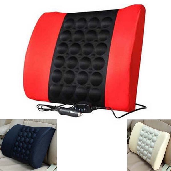 

100% cotton 12v electric car household massage lumbar car waist pad cushion memory cotton interior accessories