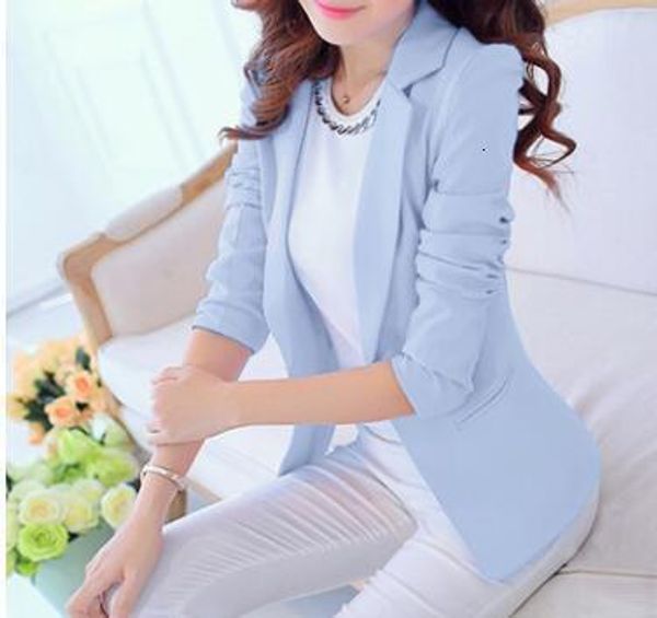 

white black blowers and jackets plus size spring herfst single button blower female elegant blazer with long mouths