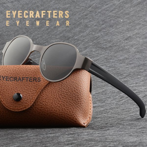 

brand designer hd polarized round sunglasses mens steampunk sunglasses womens fashion retro vintage gun metal round sun glasses, White;black
