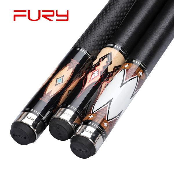

fury de series pool cue stick billiard cue 11.75mm 12.75mm tip with pool case set a b offer combination handle options 2019
