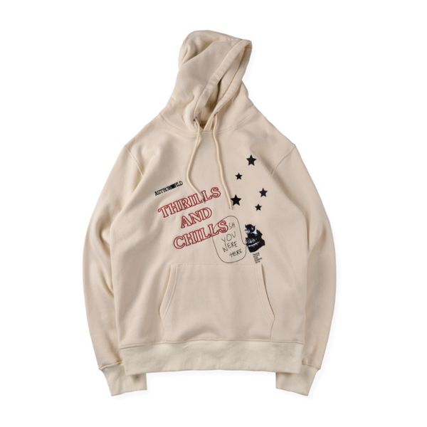 

mens designer hoodies travis scott lollapalooza astroworld hoodie sweater fashion sweatshirt black apricot hooded pullover long sleeve