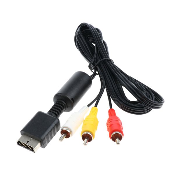 

6ft av cable for sony ps3/ps2/ps1 audio video stereo hdtv monitor connection rca composite wire