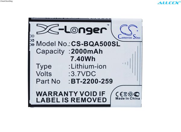 

cameron sino 2000mah battery b22, bt-2200-259 for bq aquaris 5.0
