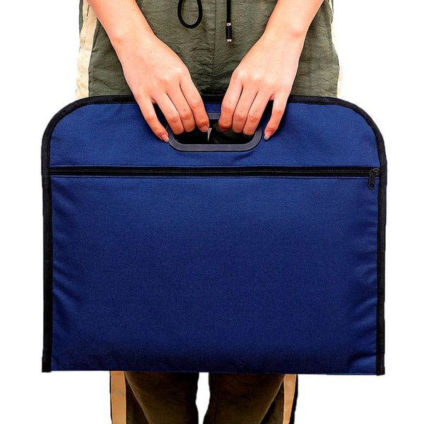 

briefcases b4/a4 canvas file bag/document bag/handbag/oxford zipper conference bag double layers waterproof book handbags