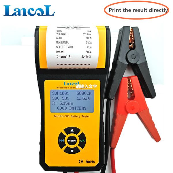 

12v battery capacity tester with printer micro-300 automotive alternator tester