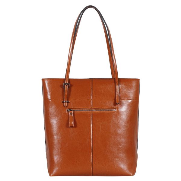 

huada 2019 new two-color oil wax leather leather bag bag womens shoulder bag-bag guangzhou