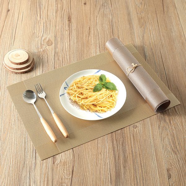 Household Kitchen Pvc Placemats Eco Friendly Pvc Table Mat Waterproof Heat Resistant Dining Room Place Mats Durable Waterproof Pads Bh0041