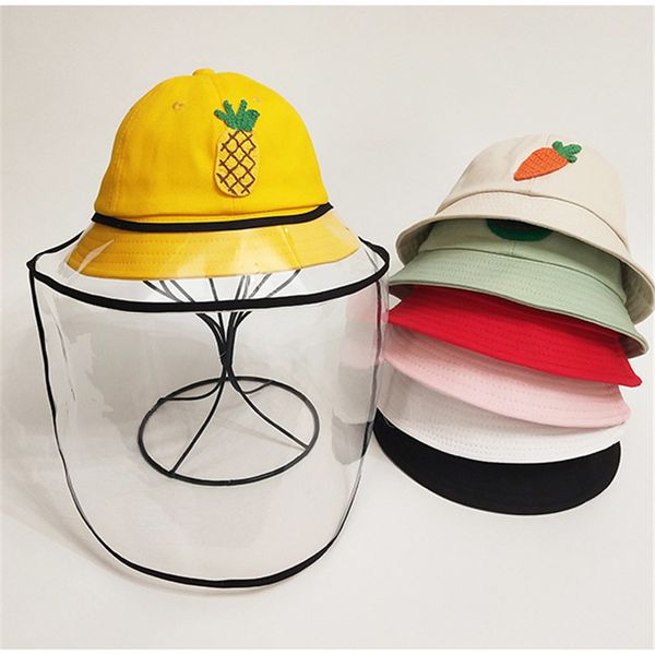 

baby cartoon modeling children protective cap kids protective reusable waterproof prevent droplets anti pollution hat, Yellow