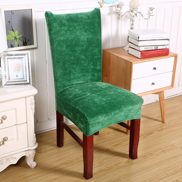 

spandex velvet dining chair cover dustproof stretch chair covers for wedding banquet l home decor slipcover funda para silla