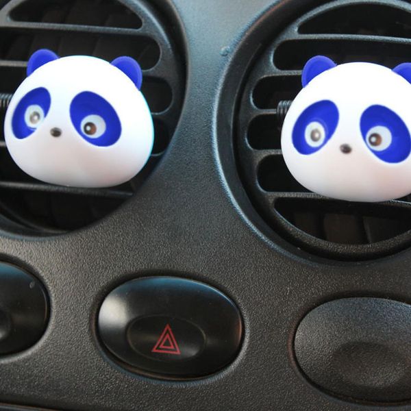 

car-partment 2017 1 set car styling air freshener car air conditioning vent perfume panda eyes will jump 6 colors parfume