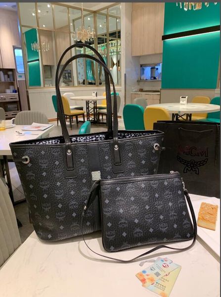 

2020 new fashion trend large-capacity shopping bag two-piece messenger bag shoulder bag female backpack