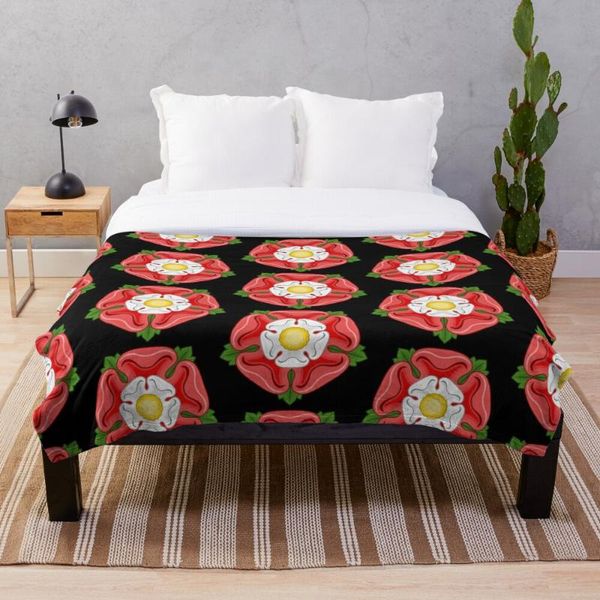 

tudor rose throw blanket soft sherpa blanket bed sheet single knee office nap