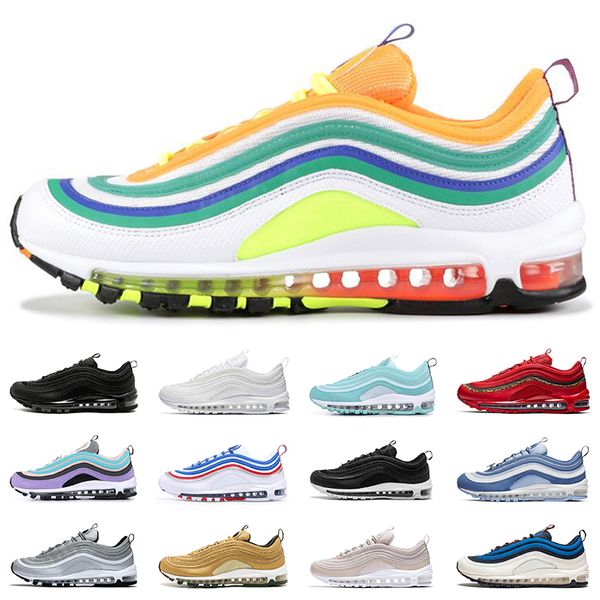 

2019 New Arrival Outdoor shoes for men women triple black white Silver Bullet red designer mens trainer breathable sports sneakers runner