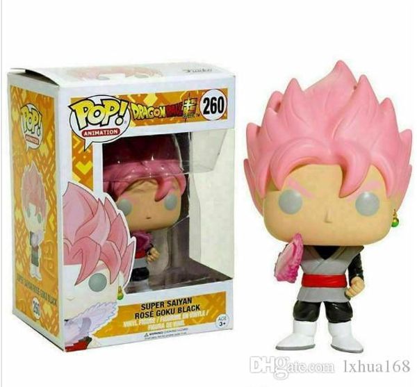 

nice dragonball z #260 super saiyan rose goku black funko pop vinyl figure toy