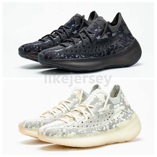 

new men women running shoes 380 v3 kanye west 380 alien bold black and stark white fashion mens trainers sports sneaker size 36-46