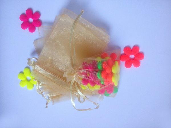 

50pcs gold organza gift bags 25x35cm party bags for women event wedding drawstring bag jewelry display bag pouch diy accessories