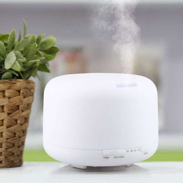 

500ml ultrasonic air aroma humidifier essentiel oil machine mist maker 7 color change led light for home