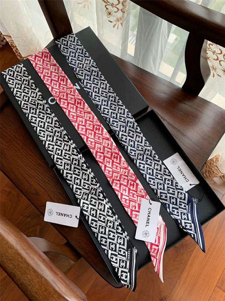 

Новый шарф мода шелковые мужские и женские ленты для волос печать бренда шарф бре