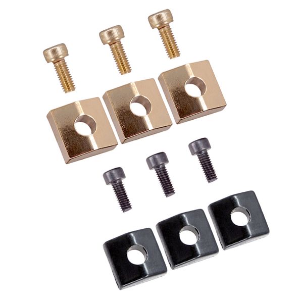 

6x guitar tremolo bridge nut clamping block & screw for electric guitar accessory