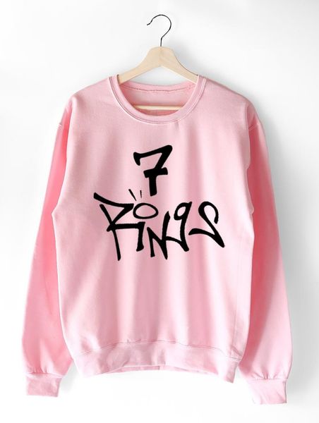 

sugarbaby 7 rings sweatshirt jumper friend gift seven rings sweatshirt long sleeve pink, Black