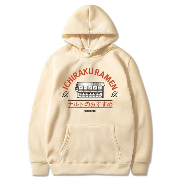 

sweatshirt men women harajuku hip hop ichiraku ramen funny tracksuit warm fleece pullover hoodies japanese anime moletom, Black