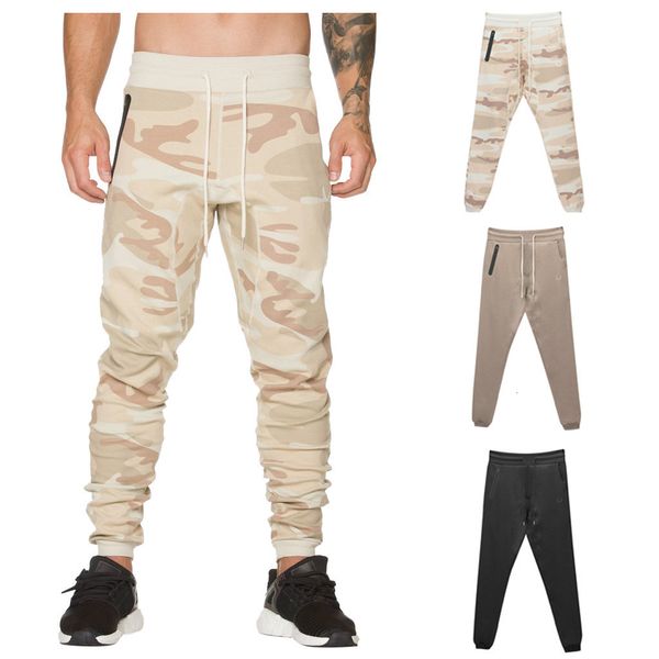

men's pants 2021 male trousers mens joggers solid fashion pure color drawstring elastic waist joint loose sports m-2xl, Black