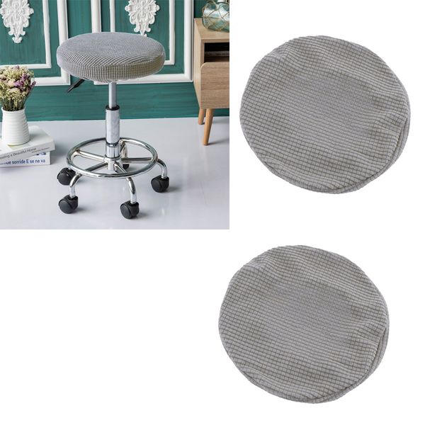 

2pcs round bar stool cover watedrproof spandex fabric stool slipcover