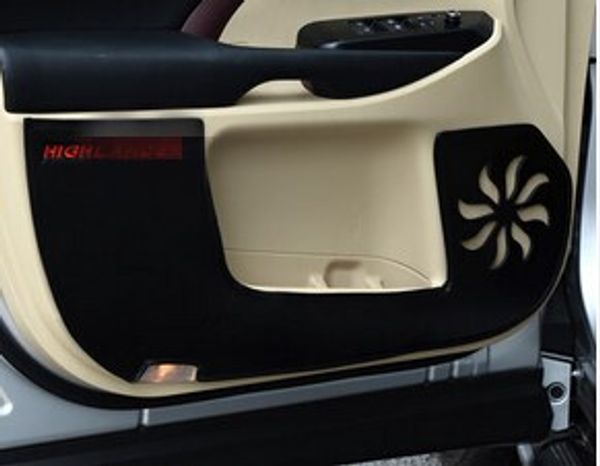 

car styling door stickers door kick pad for 2017 highlander decorative stickers 4pcs/set ing