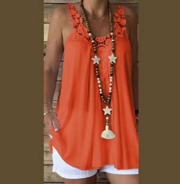 

women tank floral lace strap shirt summer sleeveless loose tees female tank, White