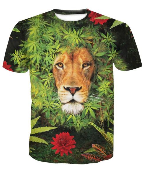

new fashion 3d animal fiercely lion casual short sleeve t-shirts custom-made m to 6xl factory outle, White;black