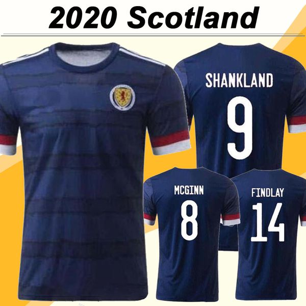 

2020 mcgregor griffiths robertson mens soccer jerseys european cup scotland national team shankland findlay mcginn home football shirts, Black;yellow