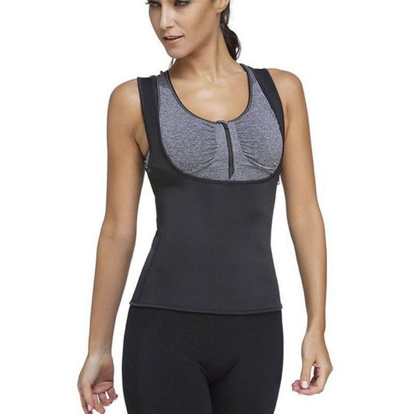

women sports vest body shaping waist protection tights training running yoga quick-drying body shaper fitness vest tank, White;red