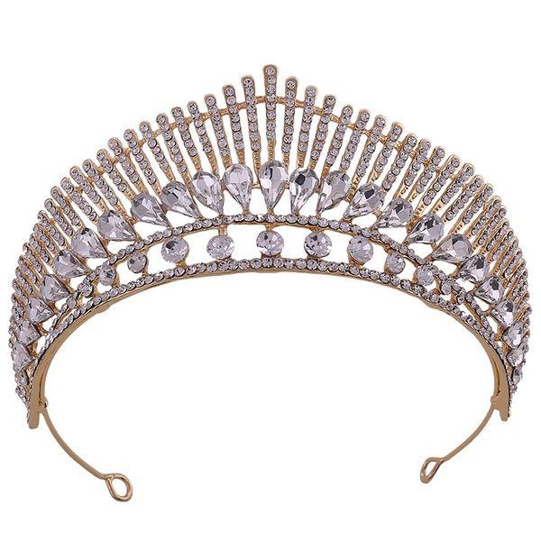 

exquisite peacock wedding headdress crown queen bride crown headdress wedding hair accessories headband, White;golden