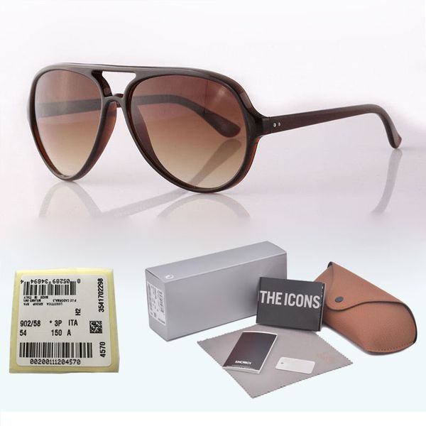 

Top quality sunglasses men women Brand Designer Plank frame Mirror glass lens Oculos De Sol with Retail box and label