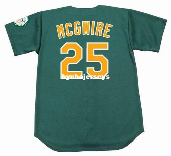 

custom mcgwire oakland stitched 1996 majestic vintage alternate baseball jersey retro mens jerseys shirt, Blue;black