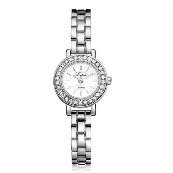 

new lvpai watch 2019 relogio masculino fashion ladies women stainless steel rhinestone quartz wrist watch %7, Slivery;brown