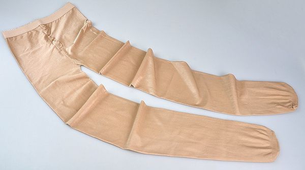 

100 denier women's lingerie intimates bright silk shaping sherbin pantyhose, Black;white