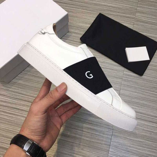 

New tripe de igner hoe black low cut hoe famou men women fa hion white real leather neaker party 4g webbing de igner hoe