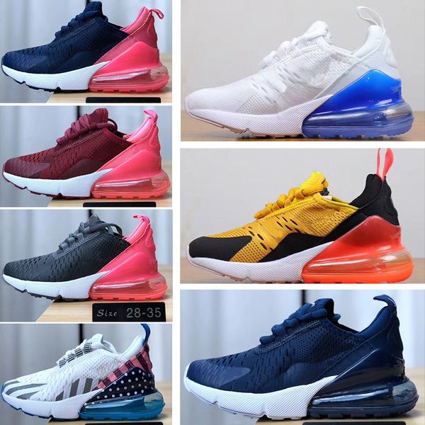 

nike air max 270 2019 новые кроссовки дети спортивная спортивная мода спортивная обувь кроссовки baby boy girl, Black