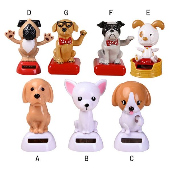 

decoration car accessories solar car-styling nodding puppy doll car ornaments cute dancing head shaking dashboard